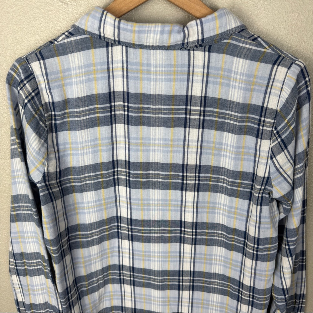 CP Shades Women’s Cotton Gauze Plaid Button Down Shirt - Picture 7 of 9